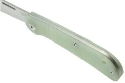 J.E. Made Lanny's Clip, Jade G10, D2 Slipjoint Pocket Knife -Knife Sale Shop JM LAC D2 JA 05 jemade