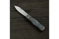 Jack Wolf Vampire Jack VAMPI-01-BLK Black Canvas Micarta Slipjoint Pocket Knife