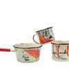 Knivesandtools Enamel Set E-SET-01, Mugs 8 Cm, 10 Cm & Saucepan 14 Cm, Enamel Crockery -Knife Sale Shop KT E SET 01 01 kato