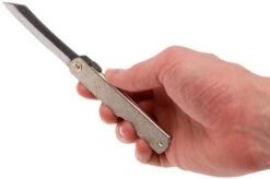 Higonokami Pocket Knife 7,4 Cm SPE1, SK-carbon Fiber, Silver/gold -Knife Sale Shop KT HIGO SPE1 08 higonokami kt higo spe1 08