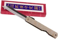 Higonokami Pocket Knife 7,4 Cm SPE1, SK-carbon Fiber, Silver/gold -Knife Sale Shop KT HIGO SPE1 09 higonokami kt higo spe1 09