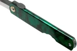 Higonokami Pocket Knife 7.3 Cm HIGOCJB, Blue Paper Steel, Jade Black Green Glitter Enamel -Knife Sale Shop KT HIGOCJB 06 higonokami