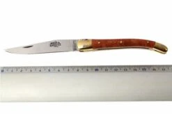 Forge De Laguiole - Natural Wood Folder, 3 Inch, Briarwood -Knife Sale Shop LA129BR 05 forge de laguiole vouwmes la129br d5