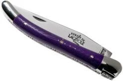 Forge De Laguiole 129INTCVIOBRI 9cm, Violet Micarta, Laguiole Knife -Knife Sale Shop LA129INTCVIOBRI 04 forge de laguiole
