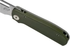 Liong Mah Field Duty EDC, Green G10, Pocket Knife -Knife Sale Shop LO FDE GR 07 liong mah design