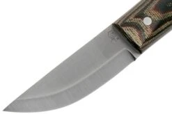 LT Wright Pronghorn, O1, Matte Python Micarta, Leather Sheath, Bushcraft Knife -Knife Sale Shop LT PH PYM LS 03 lt wright