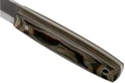 LT Wright Pronghorn, O1, Matte Python Micarta, Leather Sheath, Bushcraft Knife -Knife Sale Shop LT PH PYM LS 05 lt wright