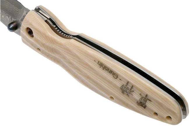 Mcusta MC-0185D Sengoku Uesugi Kenshin, White Micarta, Gentleman's Knife 7 Mcusta MC-0185D Sengoku Uesugi Kenshin, White Micarta, Gentleman's Knife - Image 5