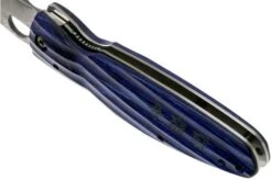 Mcusta MC-0186G Sengoku Date Masamune, Blue Pakkawood, Gentleman's Knife -Knife Sale Shop MC 0186G 05 mcusta