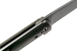 MKM Flame Drop FL01-GCT Green Canvas Micarta Pocket Knife, Michael Zieba Design -Knife Sale Shop MMK FL01 GCT 06 mkm knives