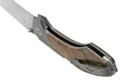 MKM Hero Stonewashed, Walnut Wood, Titanium Bolsters, Pocket Knife -Knife Sale Shop MMK HR WNT 04 mkm