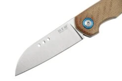 MKM Root RT-NC Satin Natural Canvas Micarta Pocket Knife, Jens Anso Design -Knife Sale Shop MMK RT NC 03 mkm
