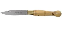 Nontron No. 22 Turning Ferrule, Boxwood, Ball Shape NN22BO Pocket Knife