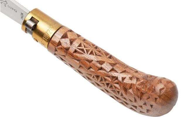 Old Bear Pruning Carved Walnut S, 9747-17-LNI Pruning Knife 9 Old Bear Pruning Carved Walnut S, 9747-17-LNI Pruning Knife - Image 7