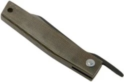 Ohta FK7 Higonokami-pocket Knife, Green Canvas Micarta -Knife Sale Shop OHTA OFF FK7 M G 04 ohta knives