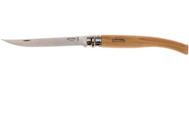 Opinel Pocket Knife No. 12 Slim Line, Stainless Steel, Beech 3 Opinel Pocket Knife No. 12 Slim Line, Stainless Steel, Beech