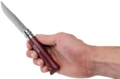 Opinel Trekking No. 08RV Pocket Knife, Burgundy -Knife Sale Shop OP002213 07 opinel