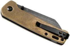 QSP Knife Penguin QS130-G Brass, Blackwashed, Pocket Knife -Knife Sale Shop QS130 G 04 qsp
