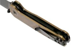 QSP Knife Penguin QS130-G Brass, Blackwashed, Pocket Knife -Knife Sale Shop QS130 G 05 qsp