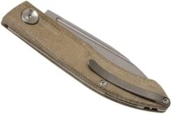 Real Steel Stella Green Canvas Micarta 7057 Knivesandtools Exclusive Pocket Knife, Poltergeist Design -Knife Sale Shop RL7057 04 real steel