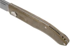 Real Steel Stella Green Canvas Micarta 7057 Knivesandtools Exclusive Pocket Knife, Poltergeist Design -Knife Sale Shop RL7057 07 real steel