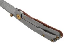 Real Steel Luna Boost Premium, Damascus, Brown Micarta Knivesandtools Exclusive Pocket Knife -Knife Sale Shop RL7078 04 realsteel