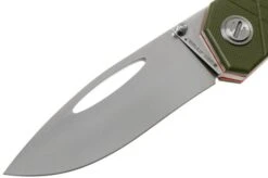 Real Steel Akuma 9112 Green Pocket Knife, Ivan Braginets Design -Knife Sale Shop RL9112 03 real steel