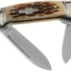 Rough Ryder Mini Canoe Amber Bone RR058 Slipjoint Pocket Knife -Knife Sale Shop RY058 01 rough ryder