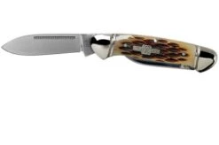 Rough Ryder Mini Canoe Amber Bone RR058 Slipjoint Pocket Knife -Knife Sale Shop RY058 03 rough ryder