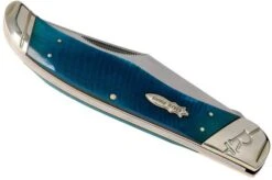 Rough Ryder Black & Blue Folding Hunter RR2117 Pocket Knife -Knife Sale Shop RY2117 04 rough ryder