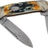 Rough Ryder Canoe Cinnamon Stag RR2156 Damascus Slipjoint Pocket Knife 1 Rough Ryder Canoe Cinnamon Stag RR2156 Damascus Slipjoint Pocket Knife -Knife Sale Shop RY2156 01 rough ryder