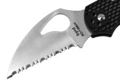 Spyderco Byrd Robin 2 Wharncliffe BY10SBKWC2 Serrated Pocket Knife -Knife Sale Shop SPBY10SBKWC2 03 spyderco