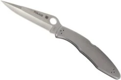 Spyderco C07 Police, Plain Edge -Knife Sale Shop SPC07P 02 spyderco police rvs spc07p 02