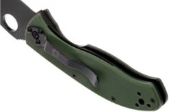 Spyderco Tenacious Green Black C122GPBGR Pocket Knife -Knife Sale Shop SPC122GPBGR 05 spyderco