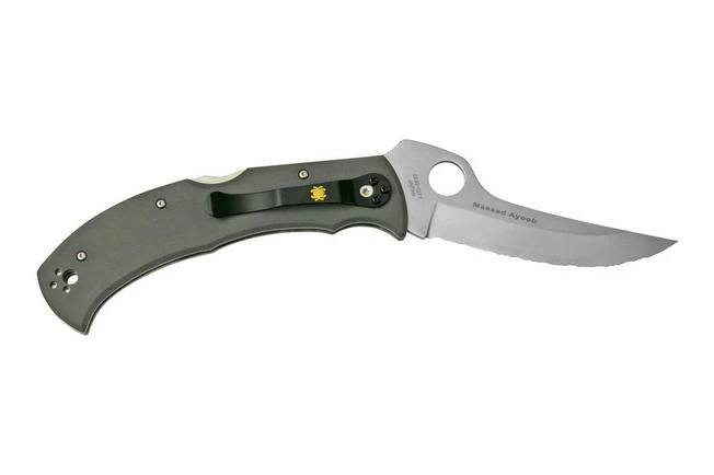 Spyderco Massad Ayoob CruWear, Serrated, Grey G10 C60GSGY Sprint Run 2022 Pocket Knife 4 Spyderco Massad Ayoob CruWear, Serrated, Grey G10 C60GSGY Sprint Run 2022 Pocket Knife - Image 2
