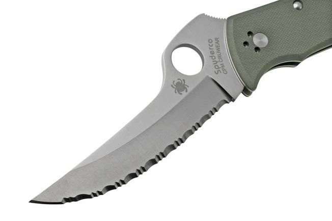 Spyderco Massad Ayoob CruWear, Serrated, Grey G10 C60GSGY Sprint Run 2022 Pocket Knife 5 Spyderco Massad Ayoob CruWear, Serrated, Grey G10 C60GSGY Sprint Run 2022 Pocket Knife - Image 3