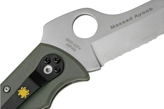 Spyderco Massad Ayoob CruWear, Serrated, Grey G10 C60GSGY Sprint Run 2022 Pocket Knife 7 Spyderco Massad Ayoob CruWear, Serrated, Grey G10 C60GSGY Sprint Run 2022 Pocket Knife - Image 5