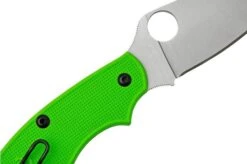Spyderco UK Penknife Salt Green LC200N C94PGR Pocket Knife -Knife Sale Shop SPC94PGR 05 spyderco