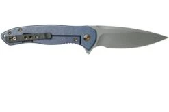 WE Knife Kitefin 2001F Blue Titanium, Bronze Line Pocket Knife -Knife Sale Shop WK2001F 02 we knife