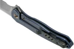 WE Knife Kitefin 2001F Blue Titanium, Bronze Line Pocket Knife -Knife Sale Shop WK2001F 05 we knife