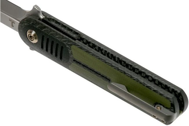 We Knife Angst 2002A Carbon Fibre, Green G10 Pocket Knife, Justin Lundquist Design 7 We Knife Angst 2002A Carbon Fibre, Green G10 Pocket Knife, Justin Lundquist Design - Image 5