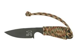 White River M1 Backpacker WRM1-PTS-CBI Treestand Camo Paracord, Black Coated, Neck Knife
